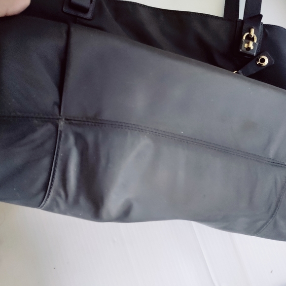 HENRI BENDEL Jetsetter Nylon Shopper Tote Gray with Gold Hardware Large - Picture 14 of 14